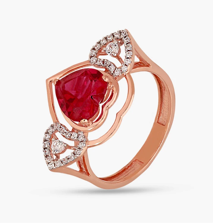 The Cerise Heart Ring